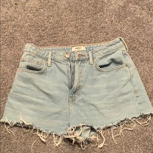 Forever 21 Light Wash Denim Shorts